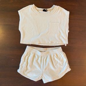 Out from under Terry rib set